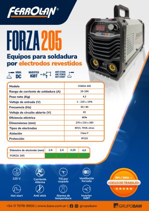Folleto Forza 205